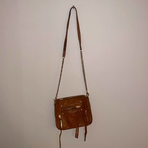 BOTKIER Tan + Gold Cross Body Bag
